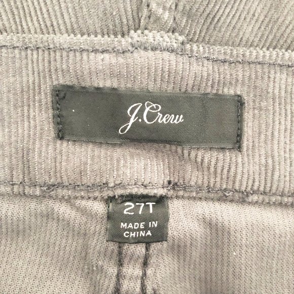 New J.Crew High Rise Toothpick Corduroy Jeans 27 - Picture 7 of 12